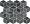 Декор Джардини серый темный мозаичный 37,5х45