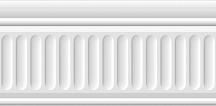 Бордюр Бланше белый структурированный 9,9х20 (19048\3F)