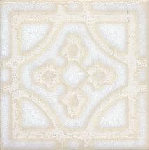 Вставка Амальфи орнамент белый 9,8х9,8(STG\B406\1266H)