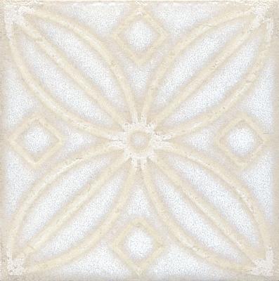 Вставка Амальфи орнамент белый 9,8х9,8 (STG\B402\1266H)