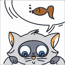 Декор Кошки-Мышки. Рыбка 20х20(NT\A133\5009)