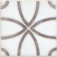 Вставка Амальфи орнамент коричневый 9,8х9,8 (STG\A405\1266H)