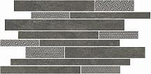 Декор Ламелла серый темный мозаичный 25х50,2(SBM011\SG4585)