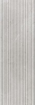 Плитка Низида серый светлый структура обрезной 25х75 (12095R)