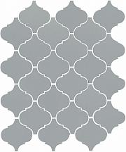 Плитка Арабески глянцевый серый 26х30 (65012)