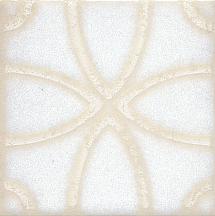 Вставка Амальфи орнамент белый 9,8х9,8(STG\B405\1266H)