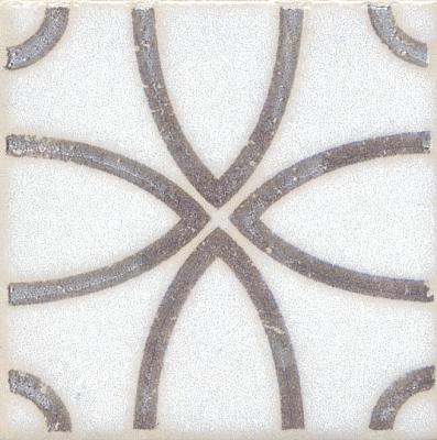 Вставка Амальфи орнамент коричневый 9,9х9,9 (STG\A405\1266)