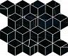 Декор Греппи черный мозаичный 37,5х45 (T017\14026)