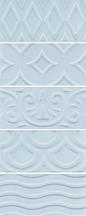 Плитка Авеллино голубой структура mix 7,4х15(16015)